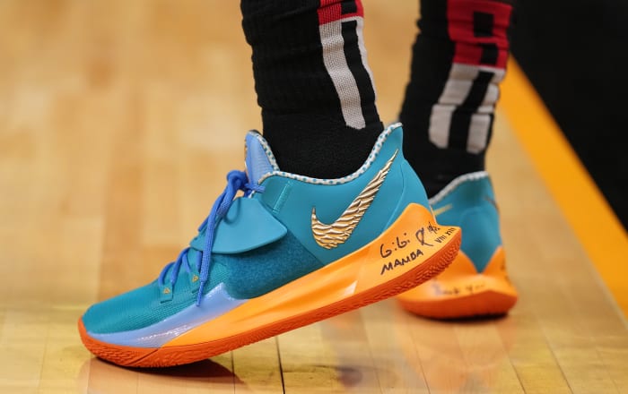 Brooklyn Nets point guard Kyrie Irving wears the Nike Kyrie Low 3.